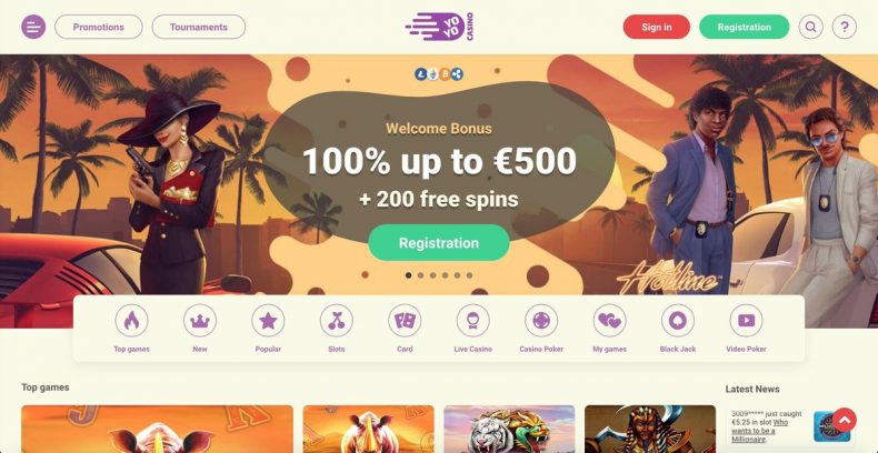 официальный сайт YoYo Casino