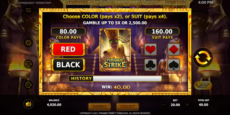 Бонусные опции и их особенности Pyramid Strike