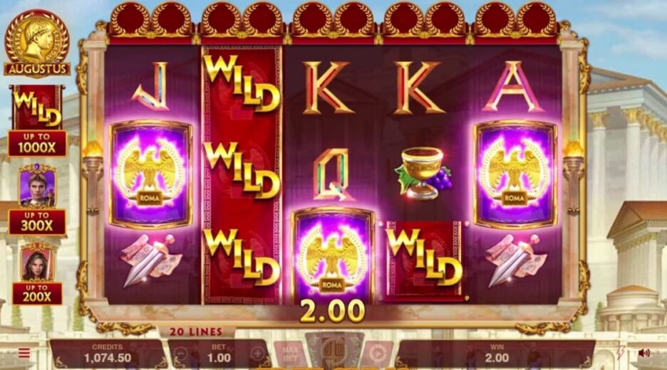 Бонусы слота Augustus