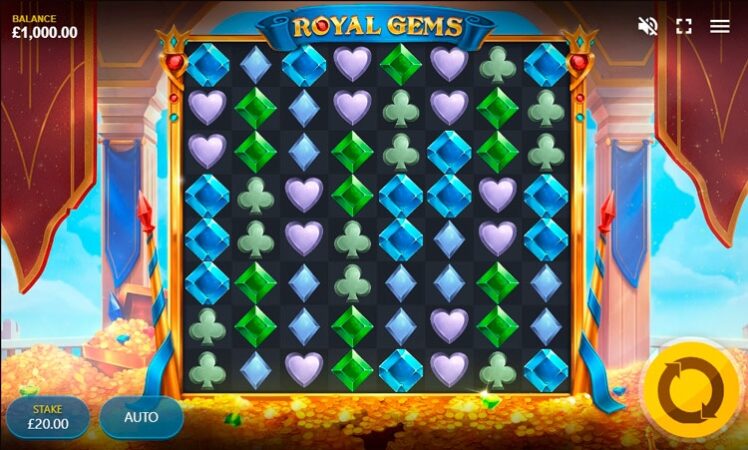 Оформление игрового автомата Royal Gems