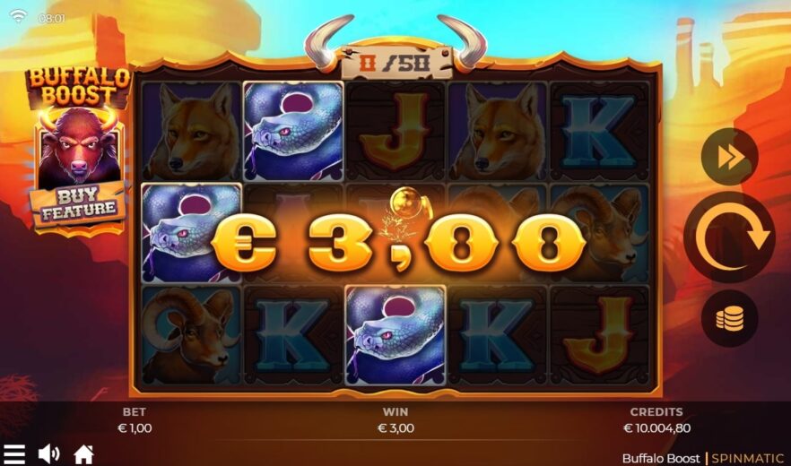 Победные комбинации в слоте Буффало