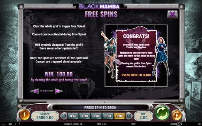 Технические характеристики Black Mamba