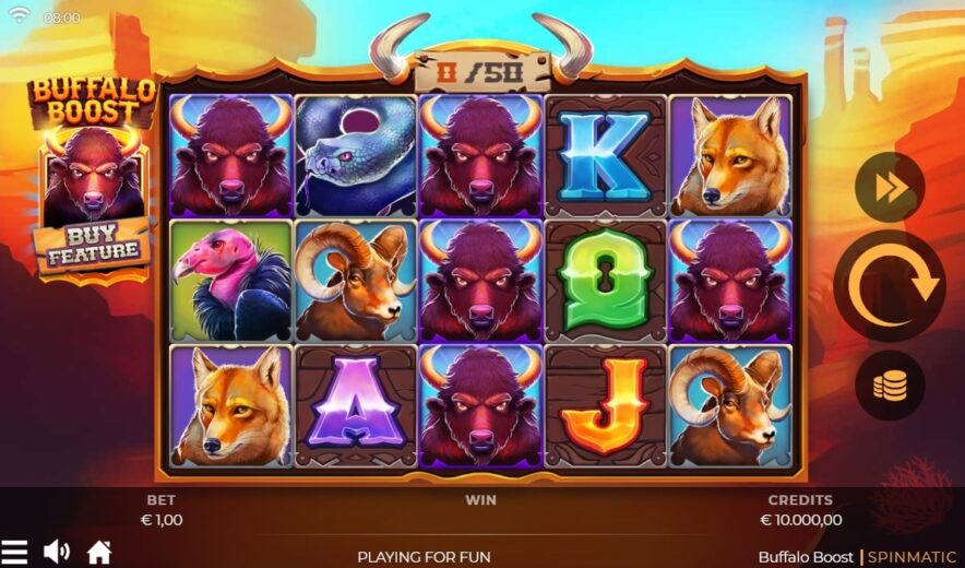 Технические параметры слота Буффало
