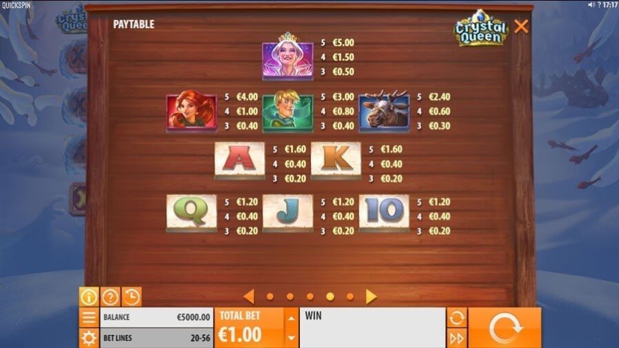 Внешний вид слота Crystal Queen