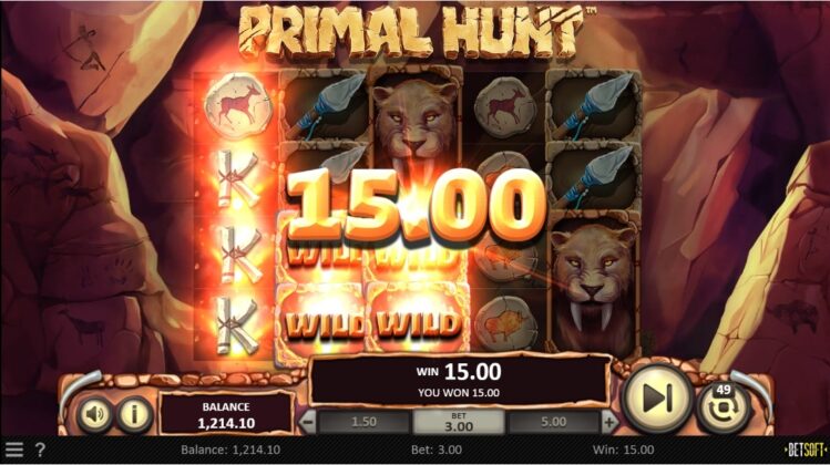 Выигрыш в слот Primal Hunt