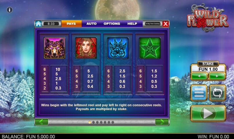 Бонусные символы Wild Flower