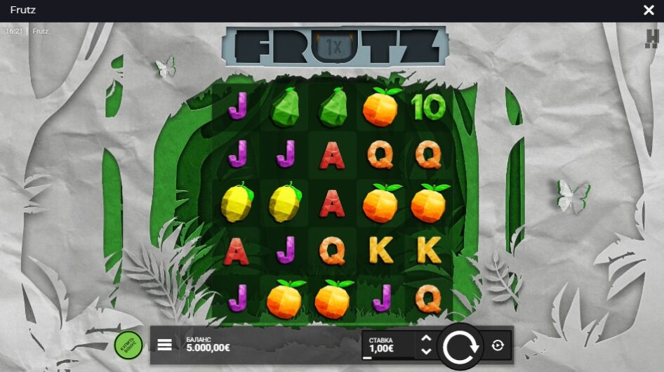 Оформление игрового автомата Frutz