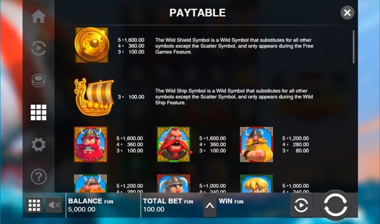 Встроенные символы Viking Clash