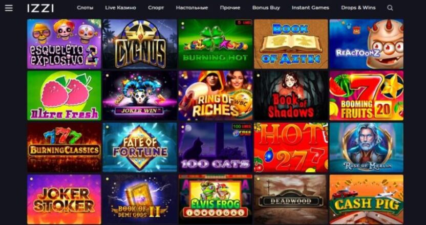Игровые автоматы Izzi казино