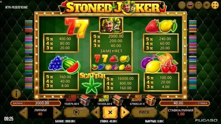 Символы Stoned Joker