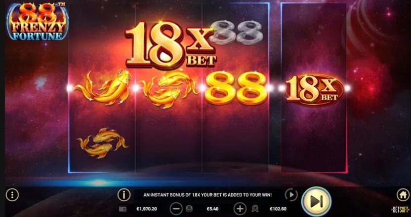 Встроенные бонусы 88 Frenzy Fortune
