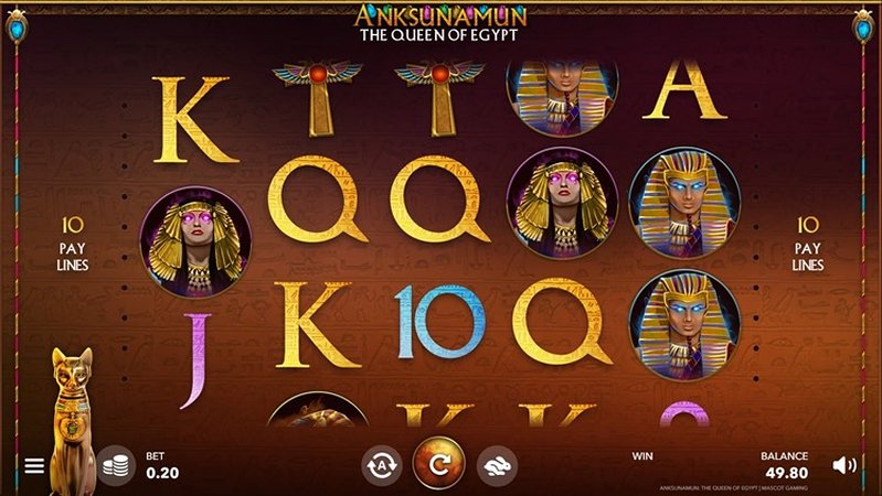 Дизайн слота Anksunamun