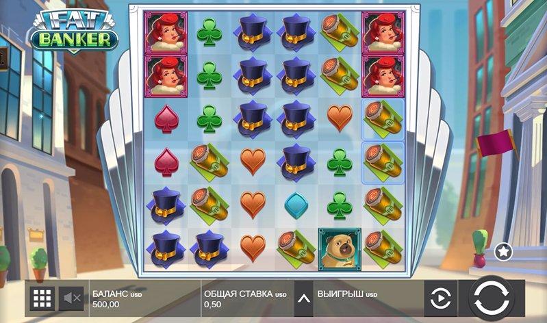 Дизайн слота Fat Banker