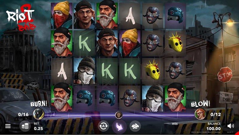 Интерфейс Riot 2- Burn and Blow