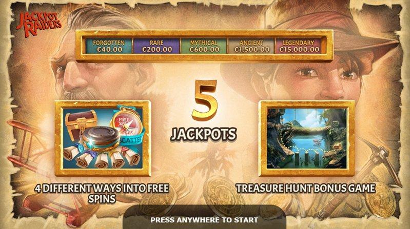 Интерфейс слота Jackpot Raiders
