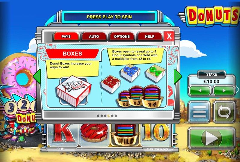 Настройки слота Donuts