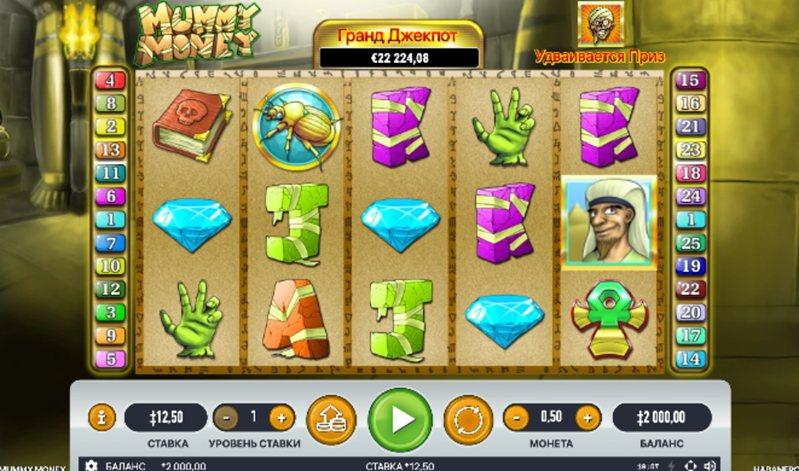 Дизайн слота Mummy Money