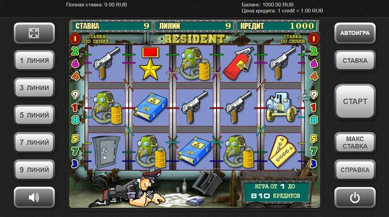 Дизайн слота Resident