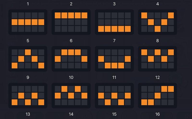 Линии слота Mummy Money