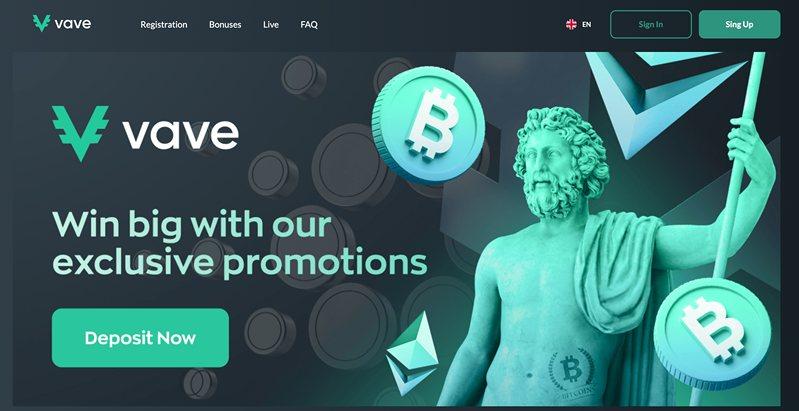 Сайт казино Vave