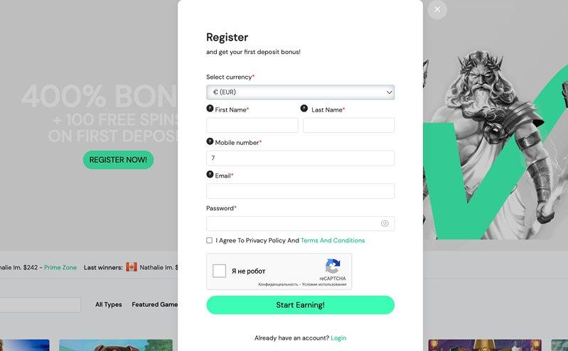 Winner казино регистрация