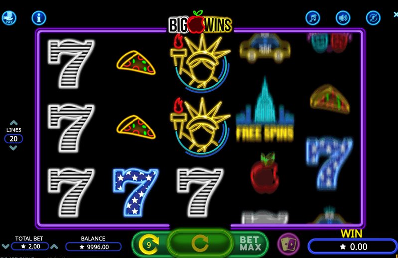 Барабаны слота Big Apple Wins