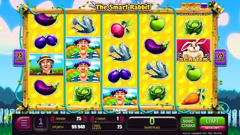 Барабаны слота The Smart Rabbit