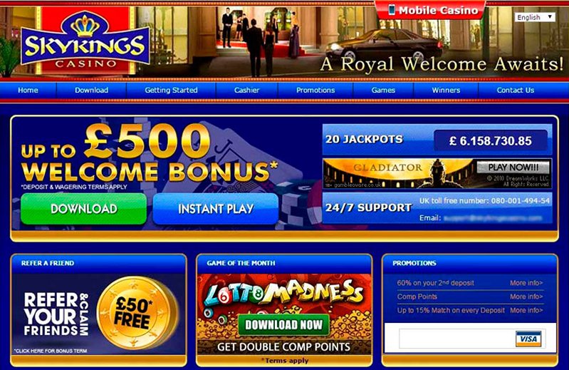 Сайт казино SkyKings