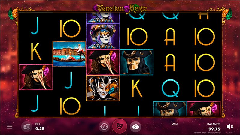 Игровой процесс слота Venetian Magic
